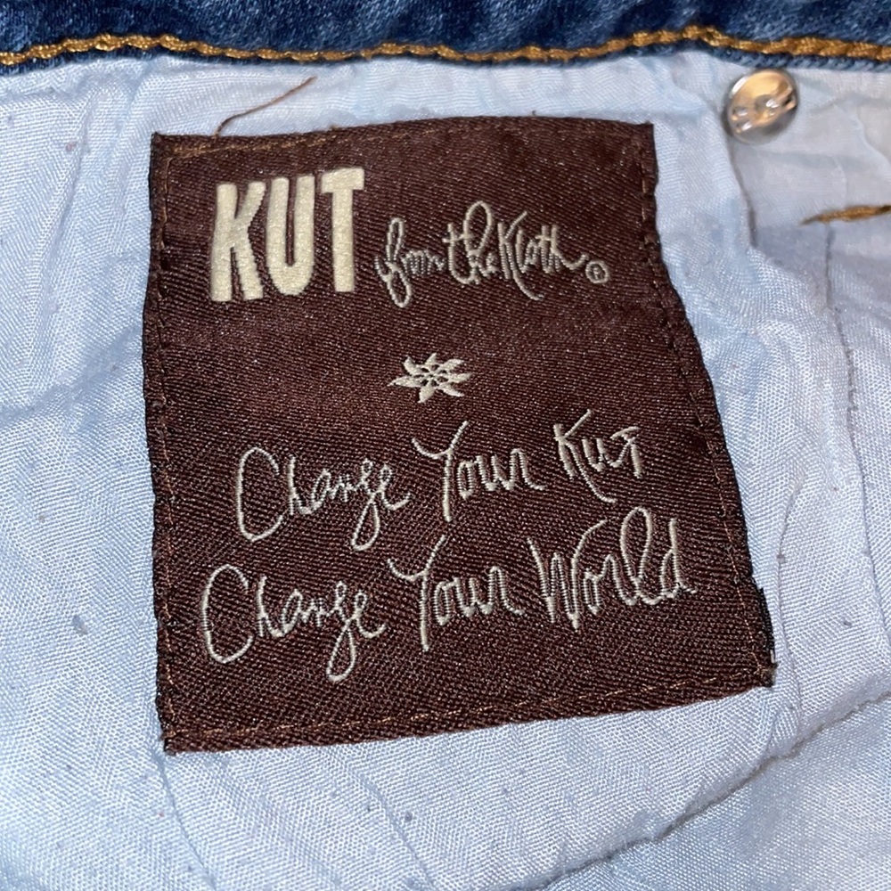Kut from the Kloth Women's Jeans 12 Straight Leg Med Wash - Picture 4 of 16